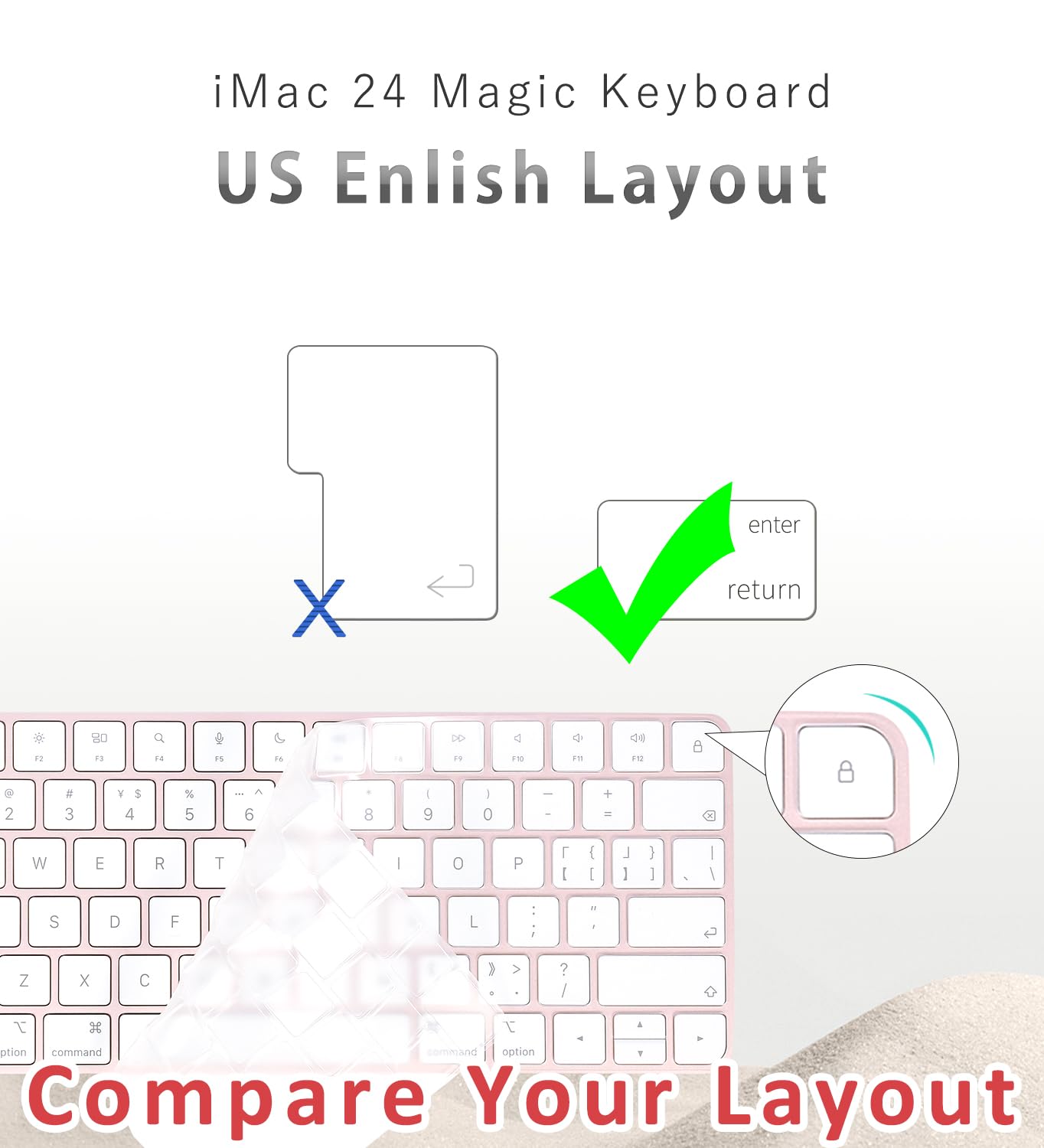 Amazon.com: Keyboard Cover for New M4 iMac Magic Keyboard (Model